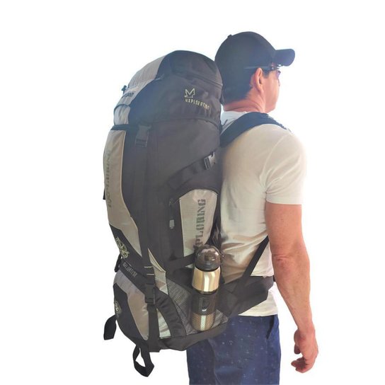 MOCHILA IMPERMEÁVEL 70L CAMPING TRILHA CLIO MC3102 - Cinza Menor preço em MOCHILA IMPERMEÁVEL 70L CAMPING TRILHA CLIO MC3102 - Cinza