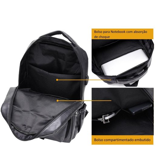 MOCHILA IMPERMEÁVEL ACOLCHOADA NOTEBOOK 17 POLEGADAS