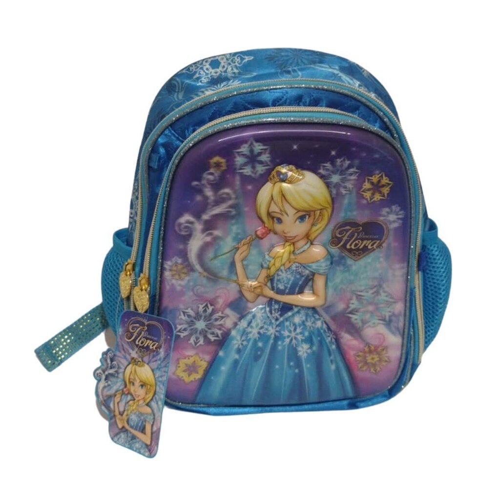 Mochila Infantil Clio Escolar Pequena Princesa Flora FL7035P - Roxo