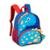 Mochila infantil Clio Style Escolar Dino - Azul+Vermelho