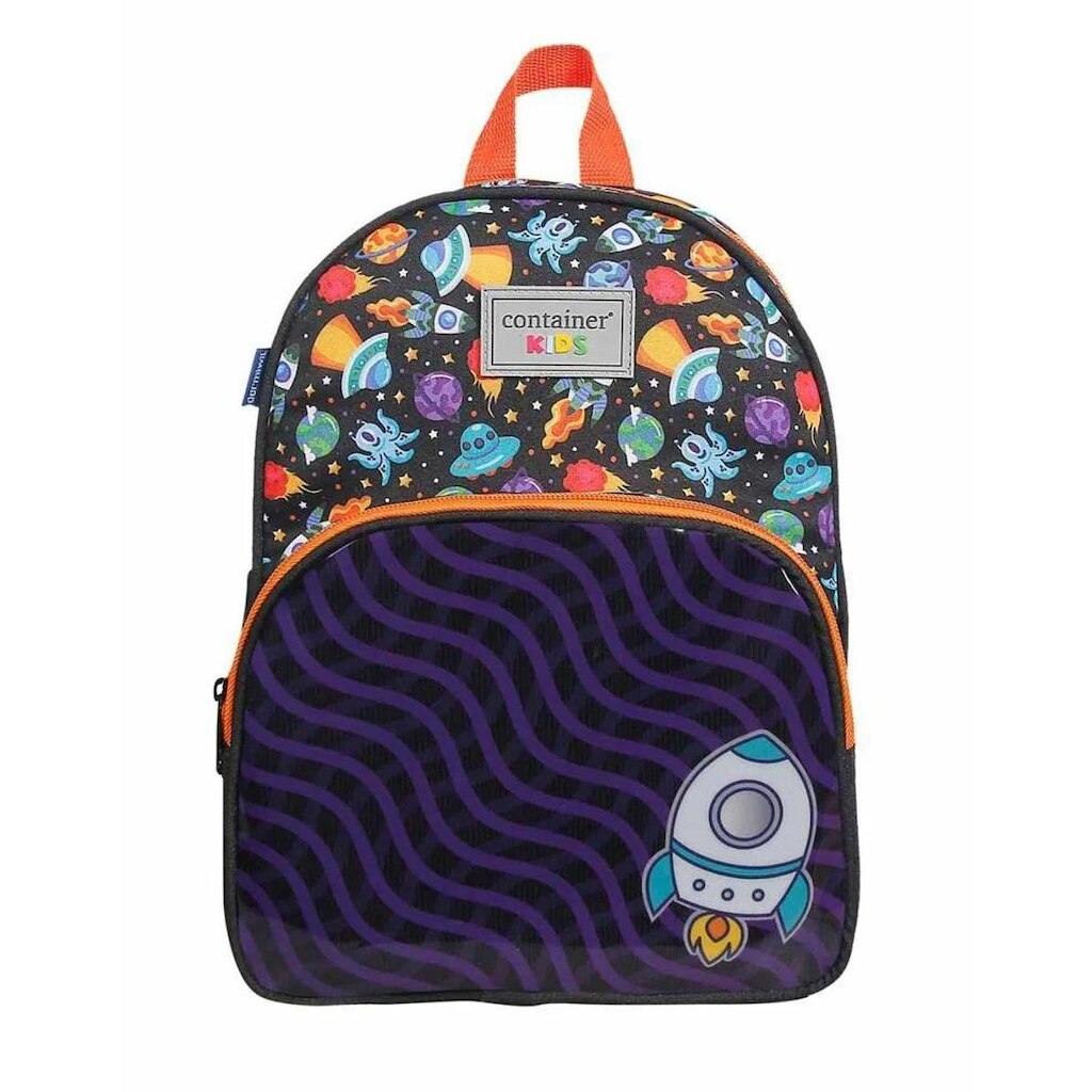 Mochila Infantil Dermiwil Container Kids Space Preta  - 5222