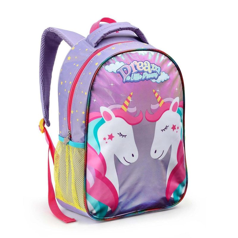 Mochila Infantil Escolar Grande Sereia/Unicórnio Lançamento em oferta na Shopee Mochila Infantil Escolar Grande Sereia/Unicórnio Lançamento