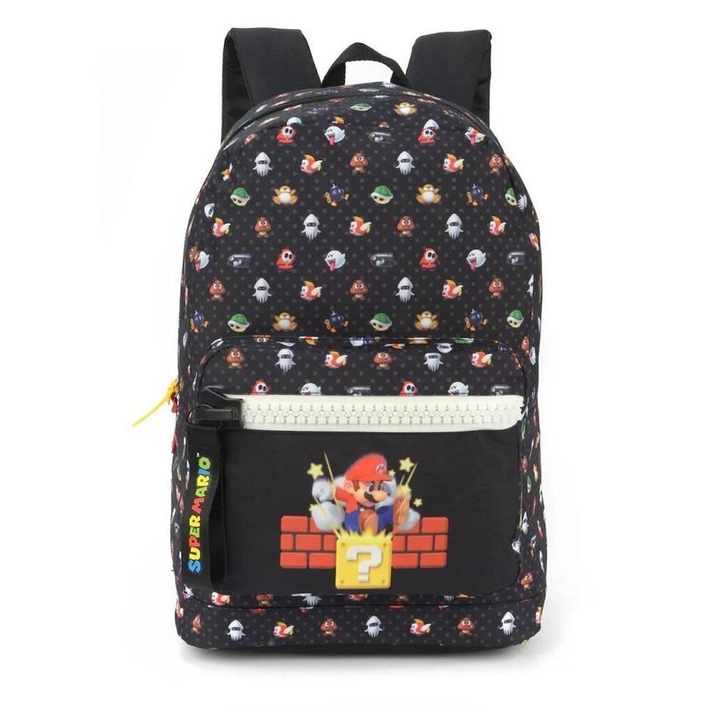 Mochila Infantil Luxcel Super Mario Preta - MS46405