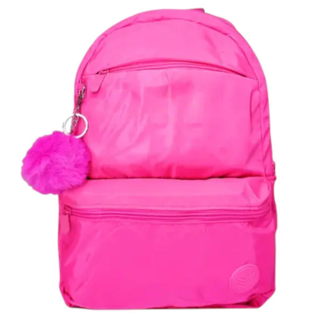 Mochila Infantil Stylus Wincy Colorido Com Pompom Meninas