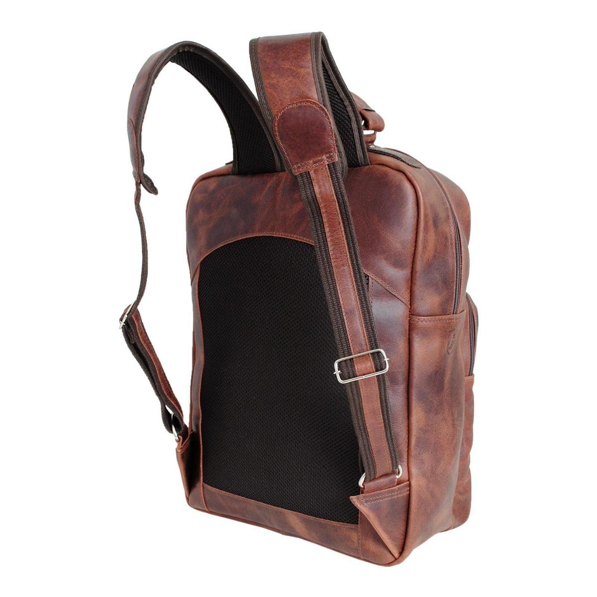 Mochila JFE Couro 2094 - Caramelo | Netshoes