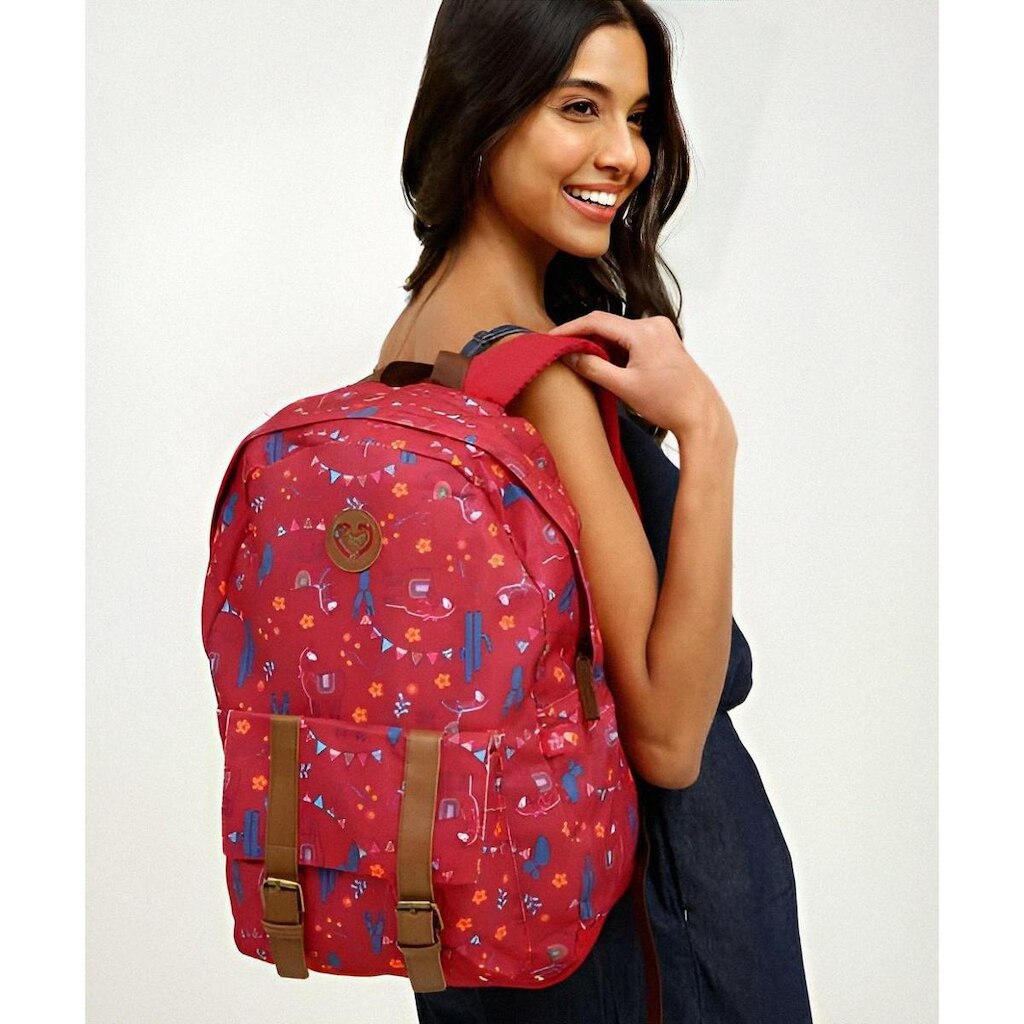 Mochila Juvenil Clio Lhamma e Cactos