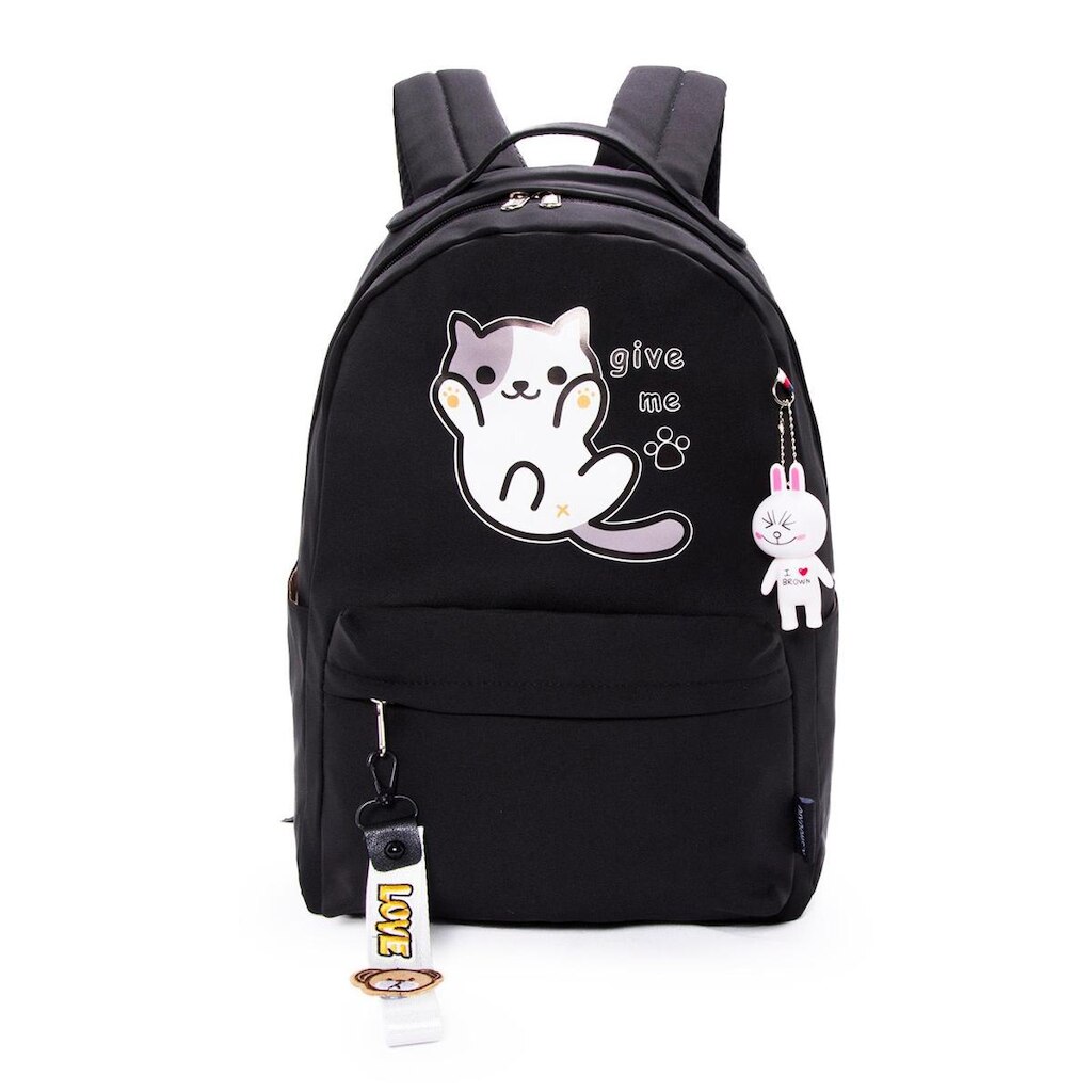 Mochila Juvenil Escolar Feminina C/ Chaveiro Original