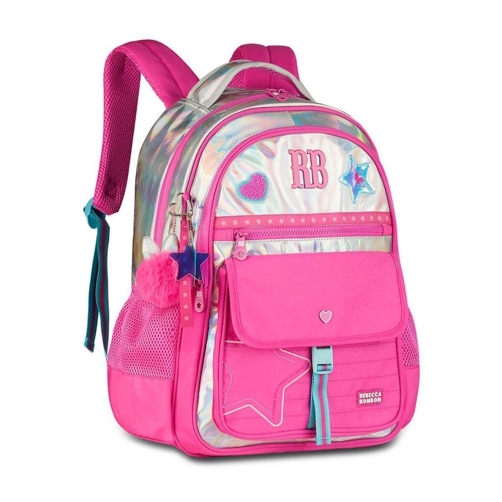 Mochila Juvenil Holográfica Rebecca Bonbon Original