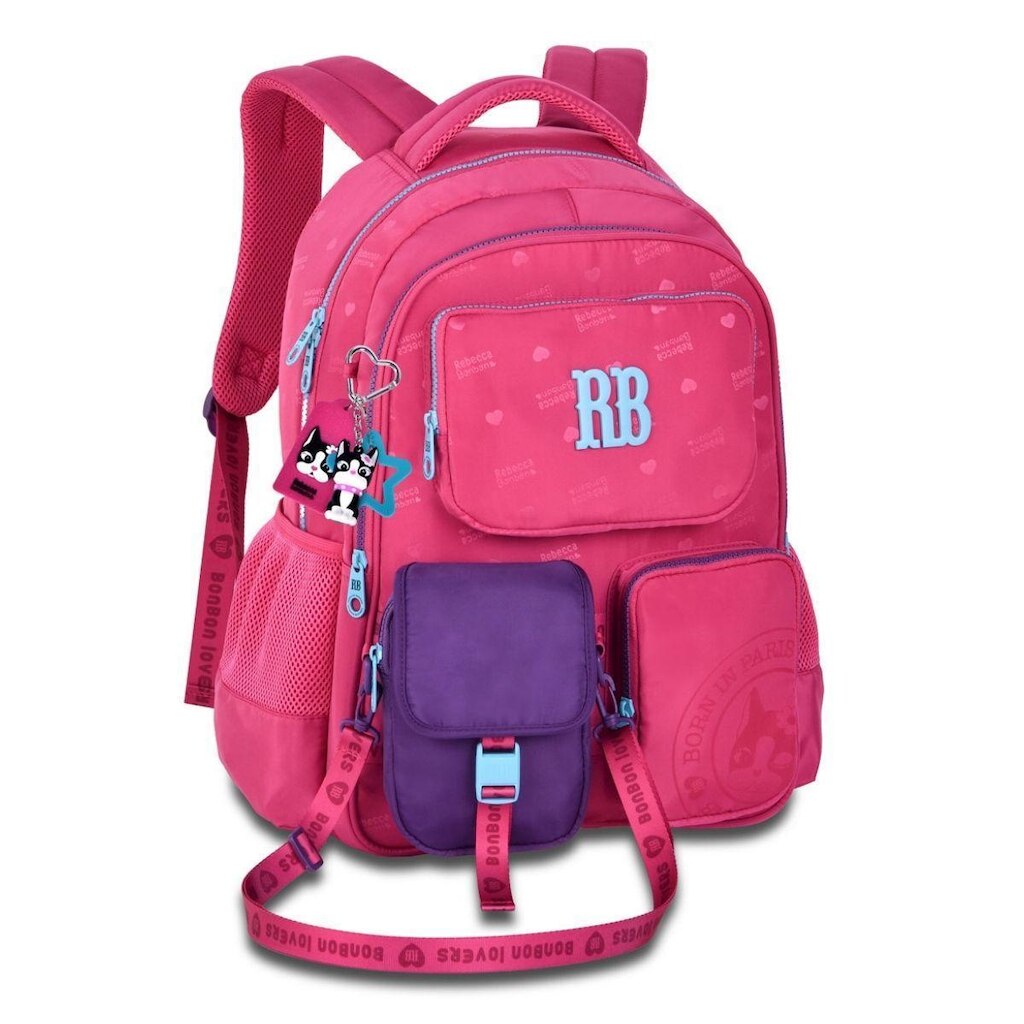 Mochila Juvenil Original e Shoulder Bag Rebecca Bonbon