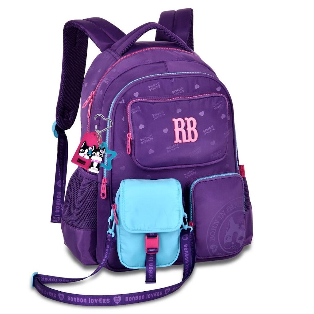 Mochila Juvenil Original e Shoulder Bag Rebecca Bonbon