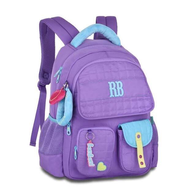 Mochila Lancheira e Estojo Kit Escolar Feminino Rebecca Bonbon