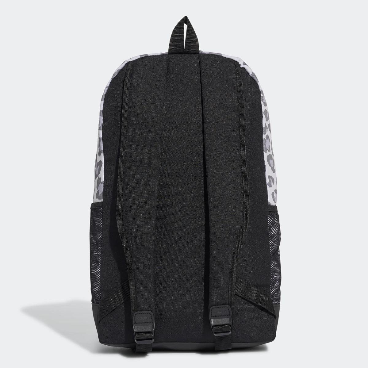 Mochila Linear Leopard Adidas Feminina - Preto+Branco | Netshoes
