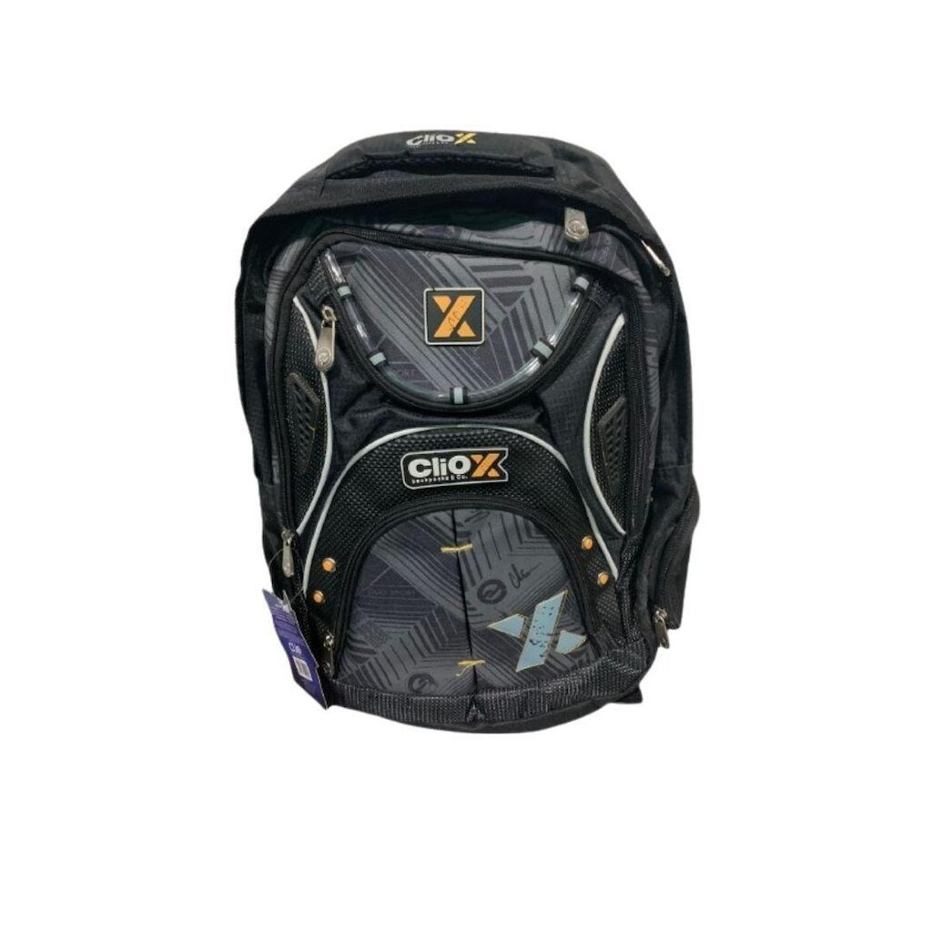 Mochila lona Clio backpacks CW5365  - Cinza e Verde