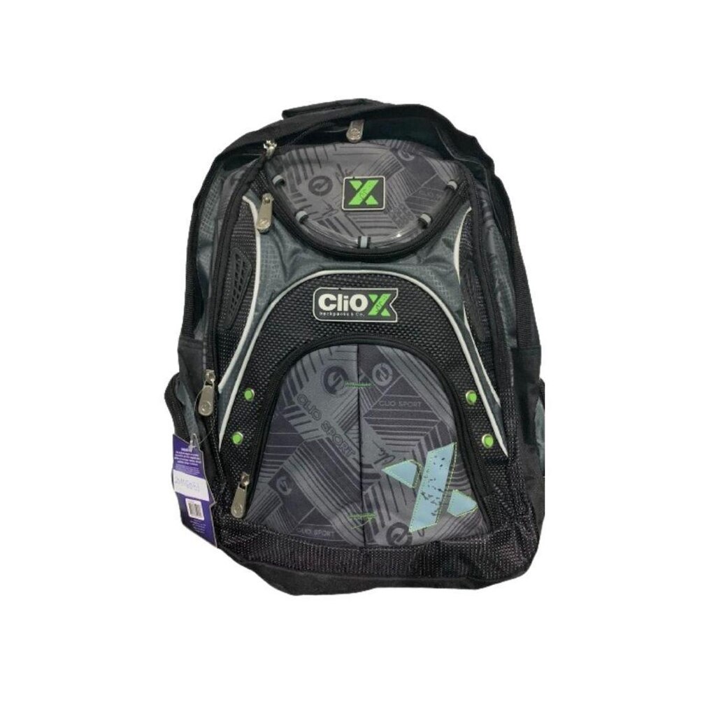 Mochila lona Clio backpacks CW5365  - Cinza e Verde