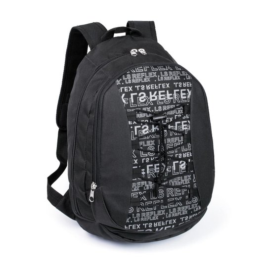 Mochila LS Bolsas com divisão frontal - Preto