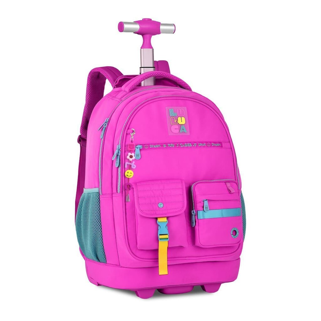 Mochila Luluca Bolsa Escolar Juvenil Feminina Design Moderno