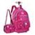 Mochila Luluca Com Lancheira Térmica Kit Escolar Feminino - Rosa