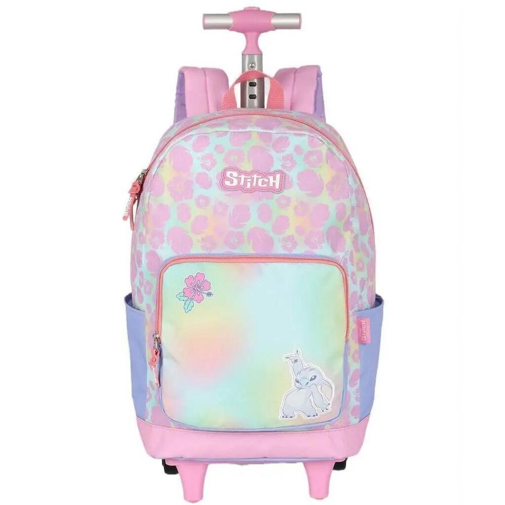MOCHILA LUXCEL INFANTIL STITCH COM RODAS MC50092SC