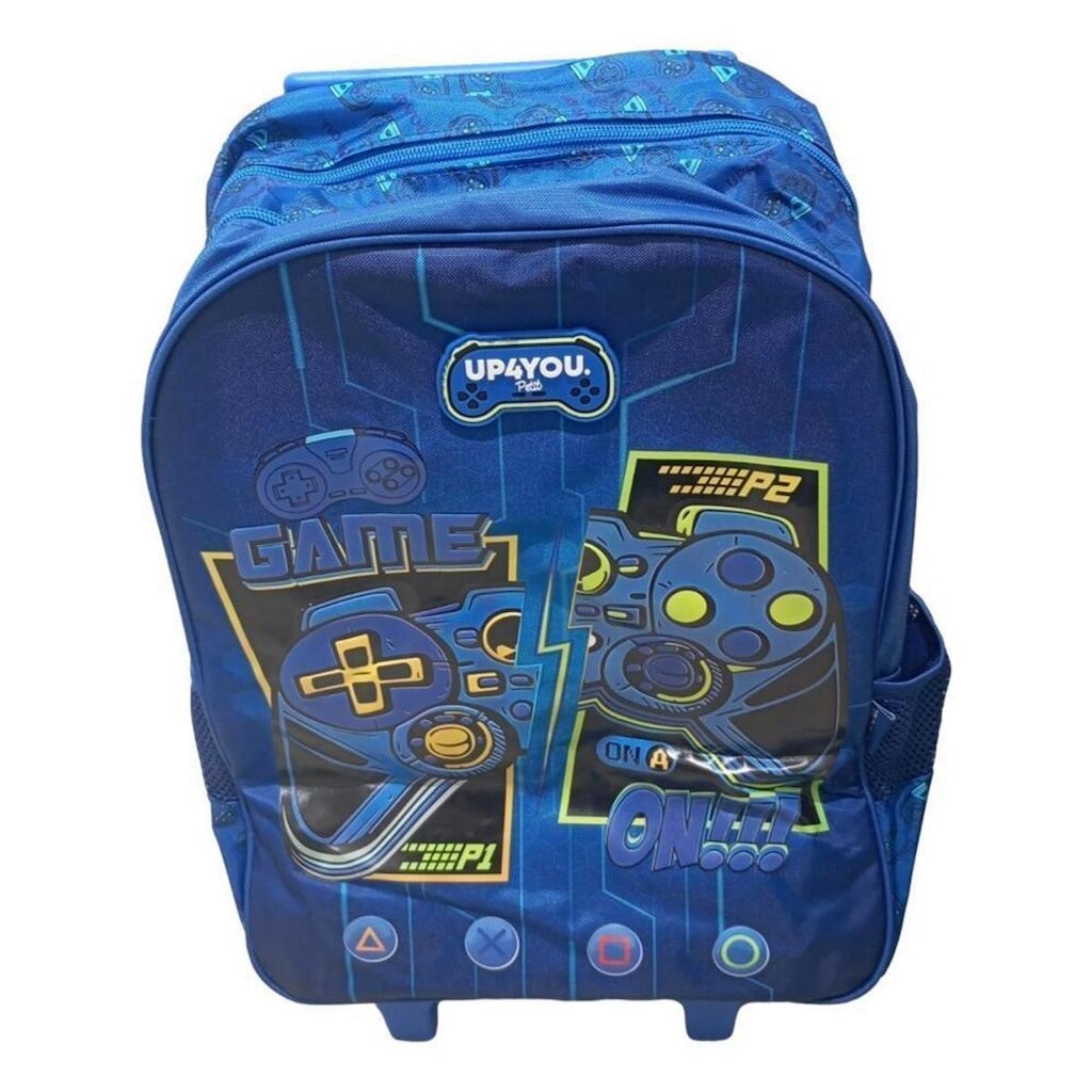 MOCHILA LUXCEL INFANTIL UP4YOU GAME COM RODAS IC42092UP