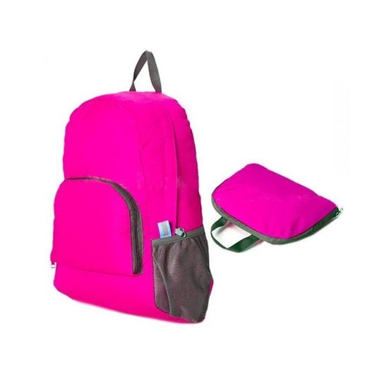 Mochila Mala Dobravel Impermeável Viagem Camping - 20 Litros - Rosa Menor preço em Mochila Mala Dobravel Impermeável Viagem Camping - 20 Litros - Rosa