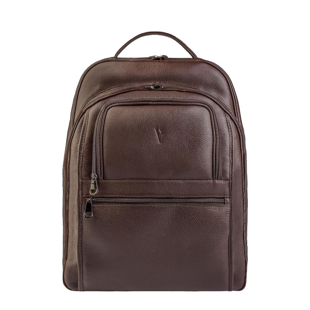 Mochila masculina de couro floater para notebook 17" Arthur