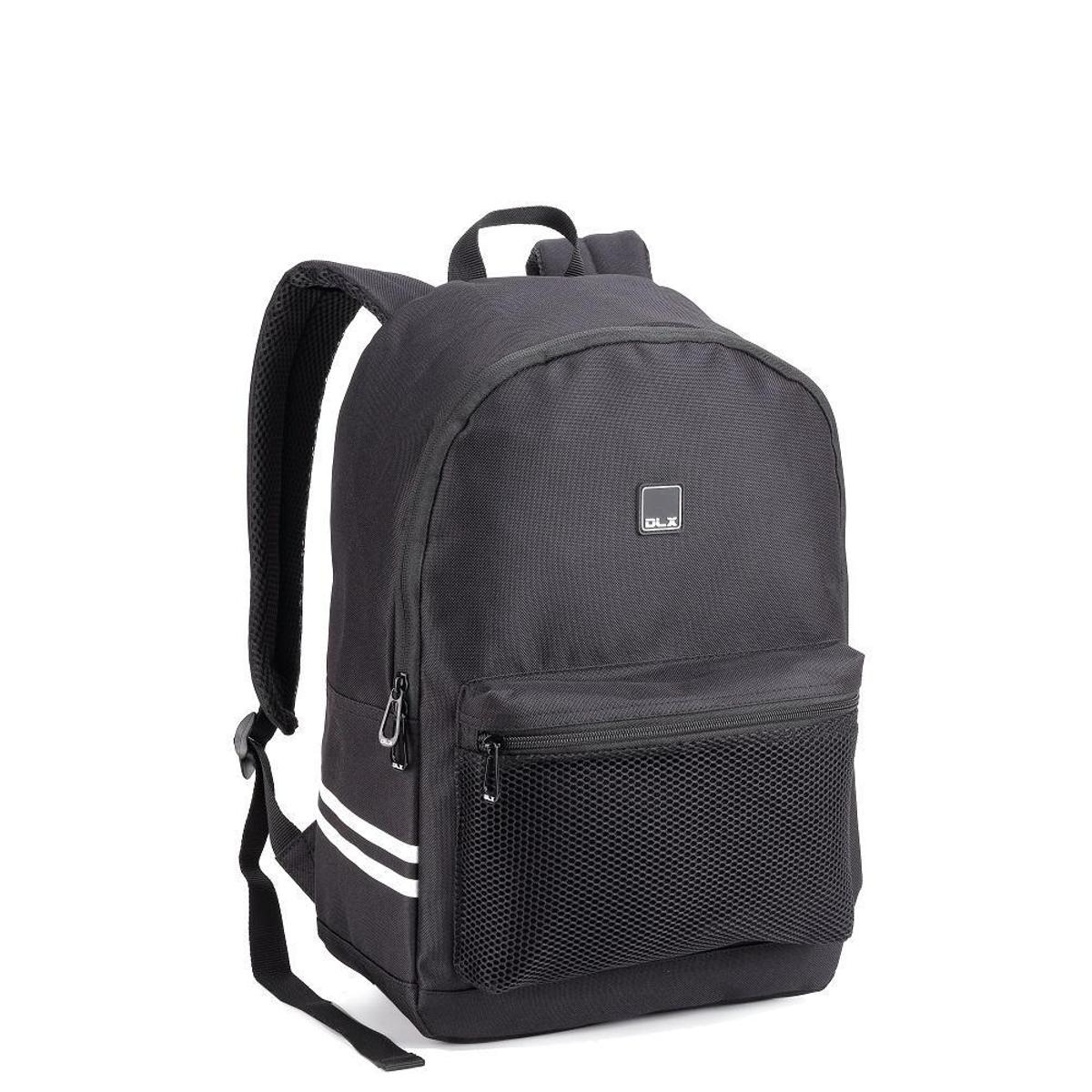 Mochila Masculina e Feminina Resistente Escolar Trabalho Basica - Preto ...