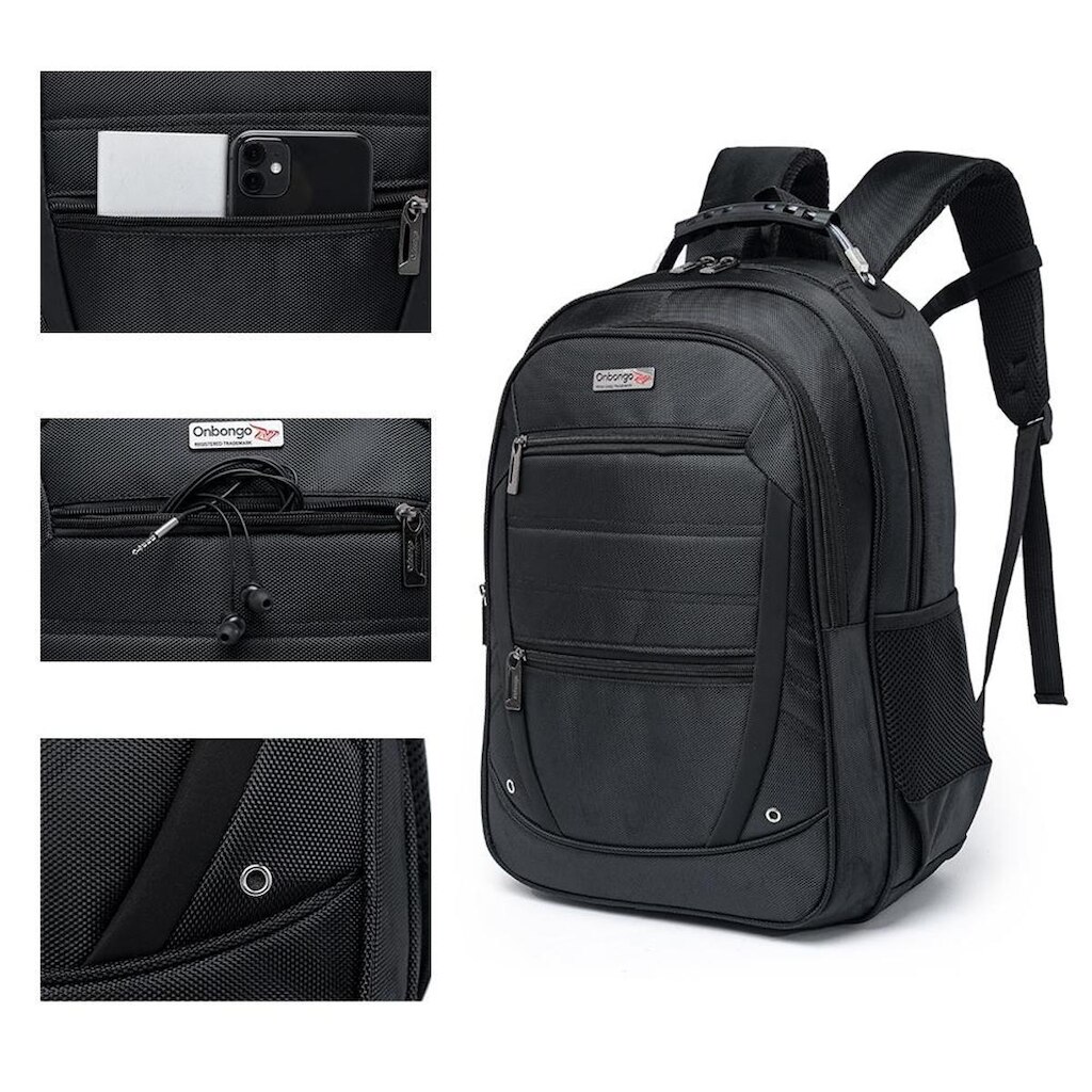 Mochila Masculina Executiva Onbongo Reforçada Notebook Laptop 19 Litros