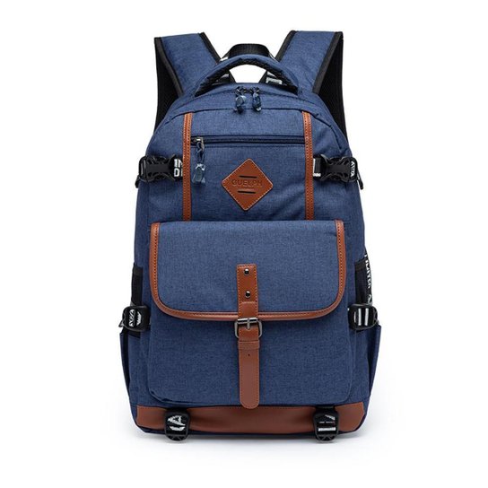 Mochila Masculina Guelph Notebook Reforçada Espaçosa - Azul Menor preço em Mochila Masculina Guelph Notebook Reforçada Espaçosa - Azul