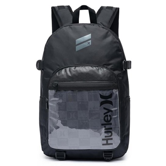 Mochila Masculina Hurley Bolsa Grande Resistente - Preto Menor preço em Mochila Masculina Hurley Bolsa Grande Resistente - Preto