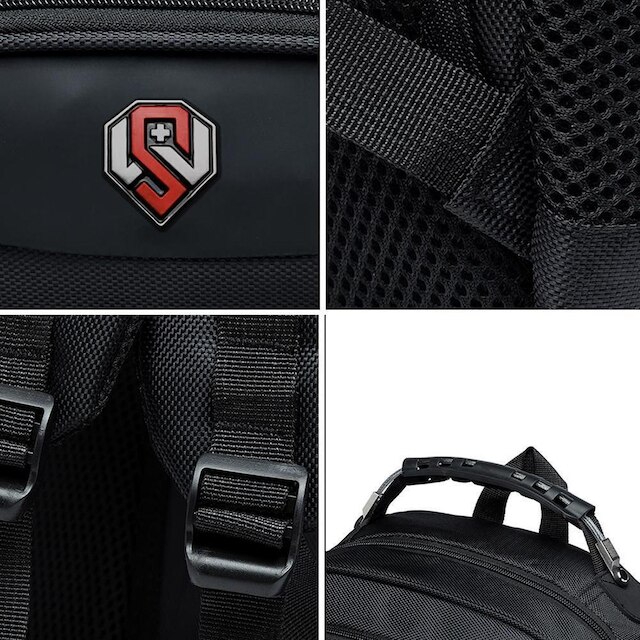 Mochila Masculina Swissport Executiva Notebook Reforçada Cabo De Aço 20 Litros