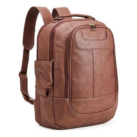 Mochila Masculina Universitaria Faculdade Notebook Reforçada Moda Resistente Escolar Executiva Top - Marrom Claro Menor preço em Mochila Masculina Universitaria Faculdade Notebook Reforçada Moda Resistente Escolar Executiva Top - Marrom Claro