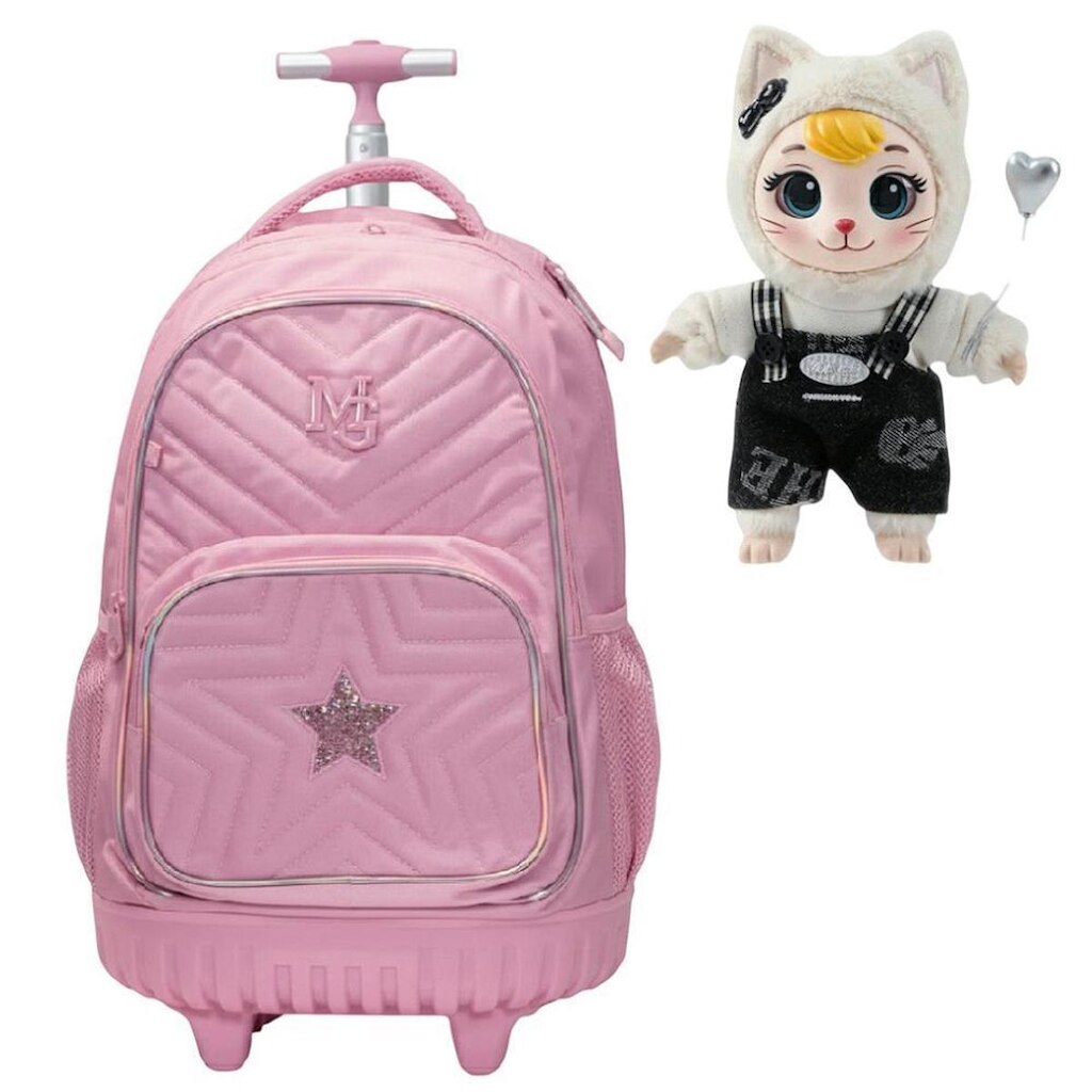 MOCHILA MIA GLAM RODINHA REF M26033 COM CHAVEIRO AURORA