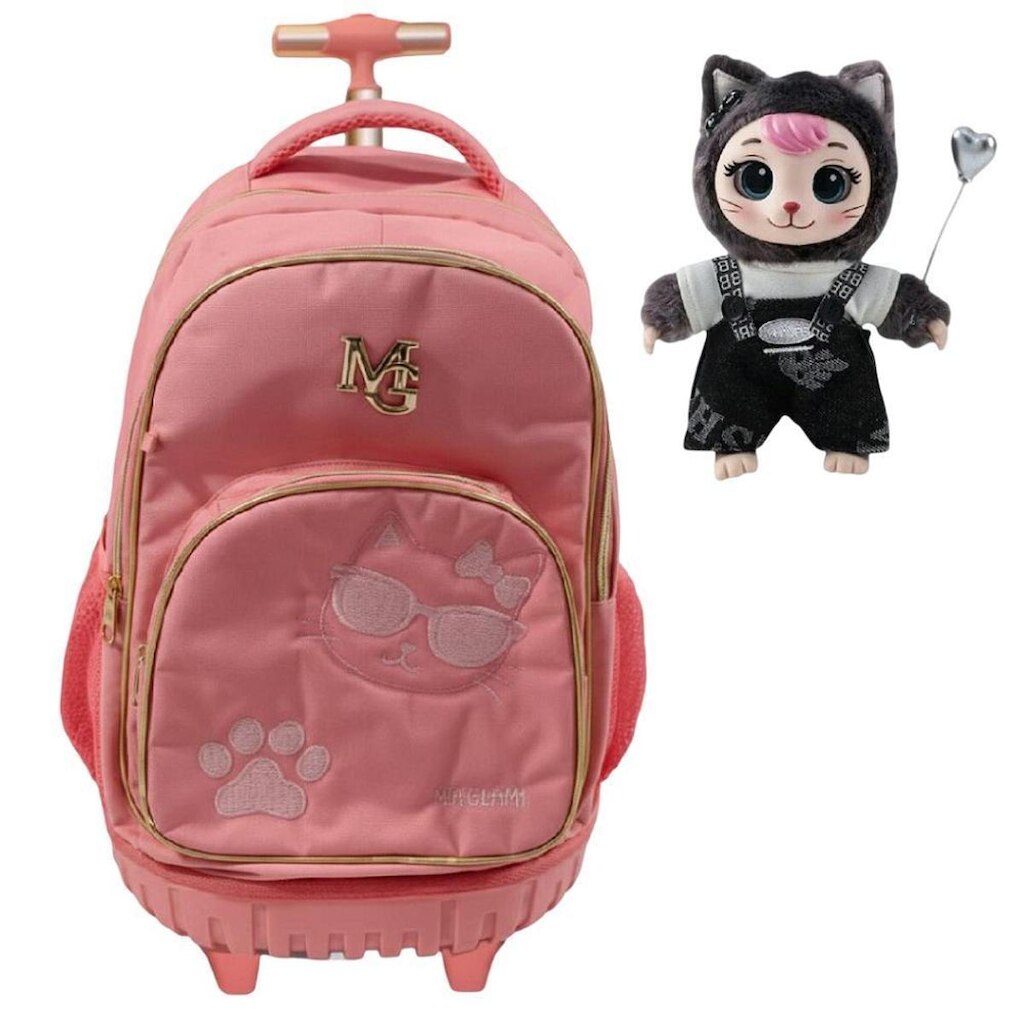 MOCHILA MIA GLAM RODINHA REF M26038 COM CHAVEIRO OLIVIA