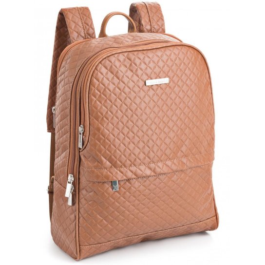 Mochila Milão Para Notebook 15.6' Viccina Feminina - Bege Menor preço em Mochila Milão Para Notebook 15.6' Viccina Feminina - Bege