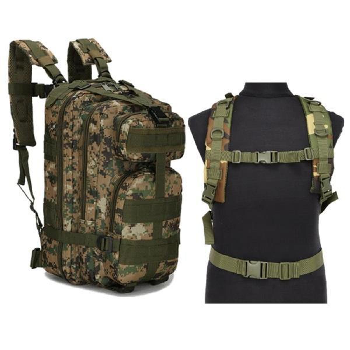 Mochila Militar Assalt Tática Masculina Feminina Impermeável - Verde escuro  | Netshoes