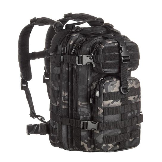 Mochila Militar Invictus Assault Camuflada Multicam Black - Preto Menor preço em Mochila Militar Invictus Assault Camuflada Multicam Black - Preto
