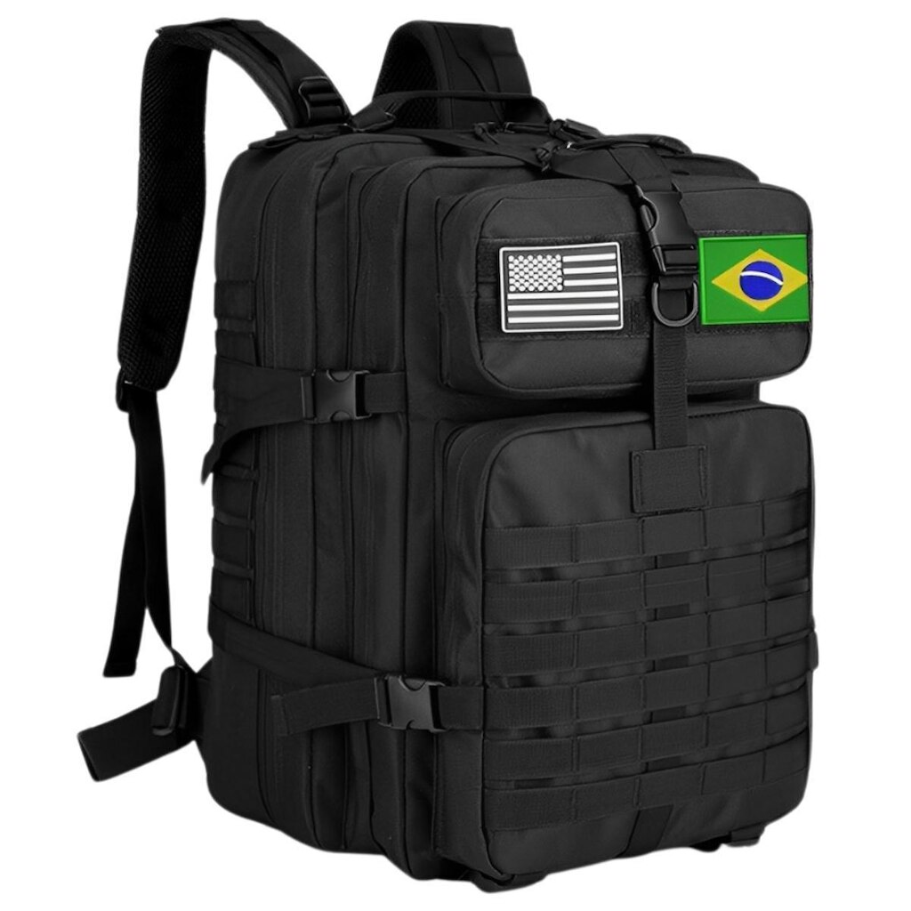 Mochila Militar Tática  50L Resistente Impermeável Para Trilhas e Caminhadas