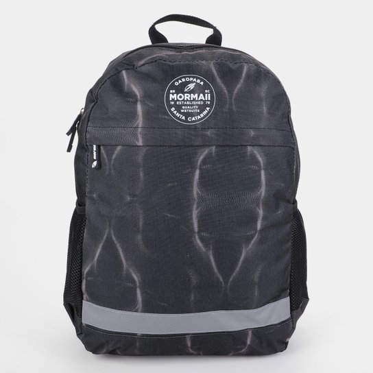 Mochila Mormaii Esportiva Estampada - Preto+Cinza Menor preço em Mochila Mormaii Esportiva Estampada - Preto+Cinza