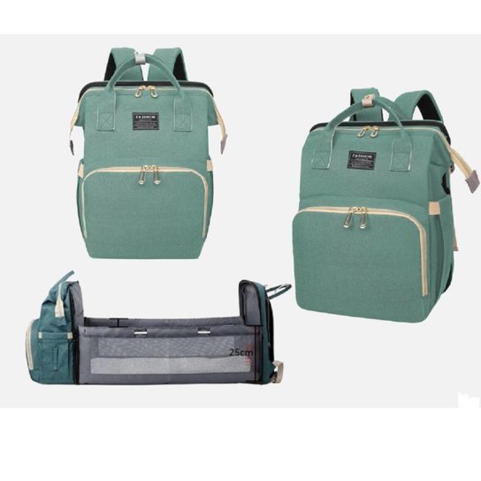 Mochila Multifuncional Yepp Maternidade berço trocador de fraldas - Verde claro é boa?