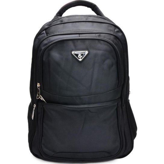 Mochila Notebook Executiva Grande Resistente Espaçosa Zíper - Preto Menor preço em Mochila Notebook Executiva Grande Resistente Espaçosa Zíper - Preto