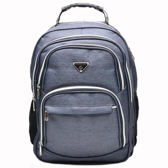 Mochila Notebook Suporte USB Fone Ouvido Casual Dia a Dia - Cinza é boa?