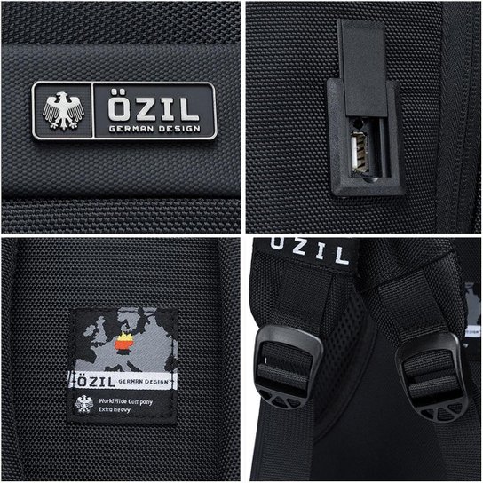 Mochila Ozil Executiva Masculina USB Resistente 24 Litros