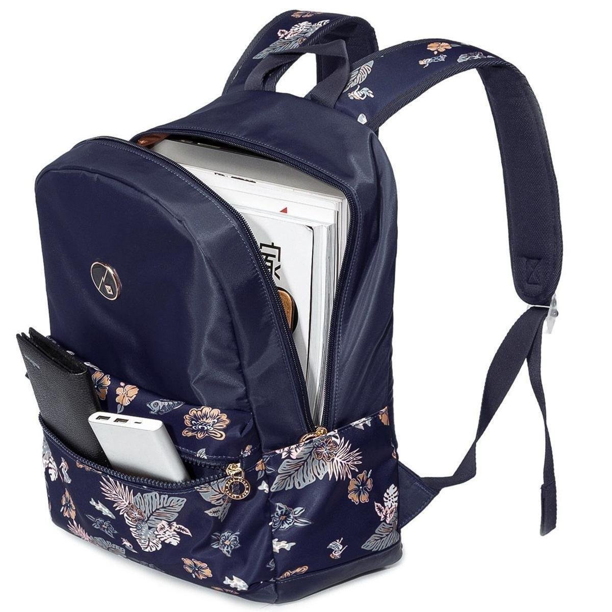 Mochila Para Notebook Hang Loose HLC1341 Feminina Azul Netshoes