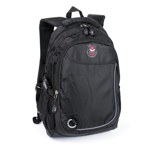 Mochila para Notebook LS Bolsas divisão frontal 3 bolsos - Preto