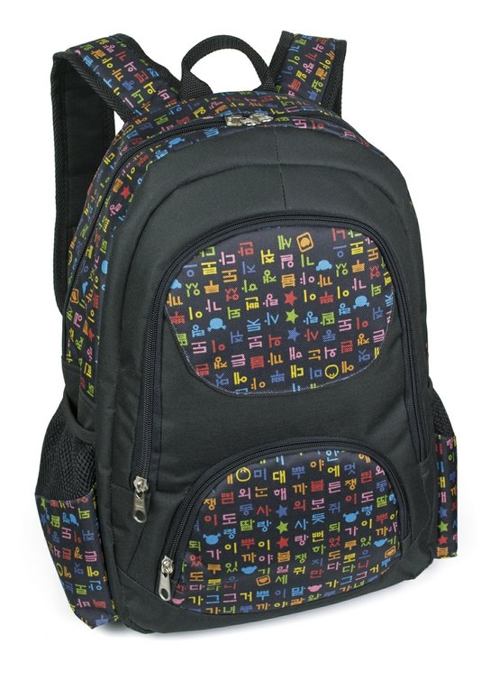 Mochila para Notebook LS MN3131 com compartimento estofado para notebook, 4 bolsos - Preto