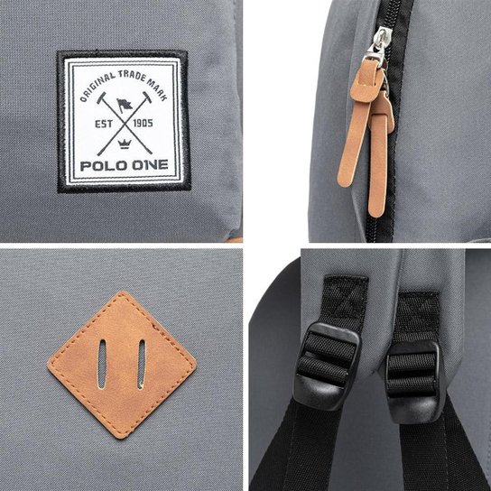 Mochila Polo One Casual Resistente Faculdade Trabalho Escola Impermeável 14 Litros