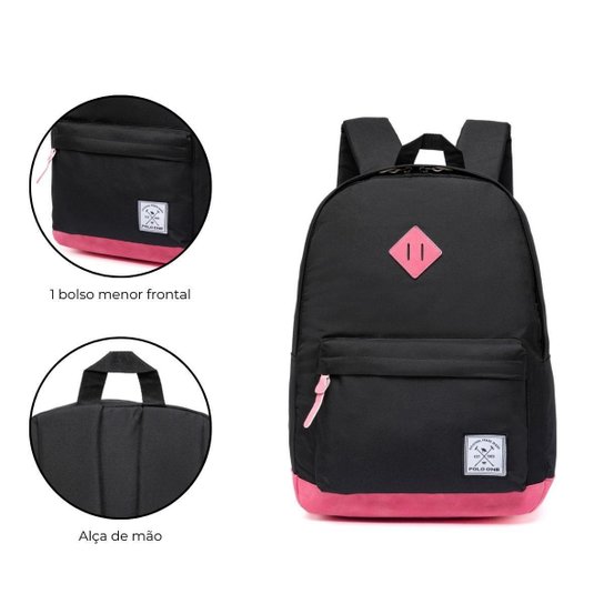 Mochila Polo One Casual Resistente Faculdade Trabalho Escola Impermeável 14 Litros