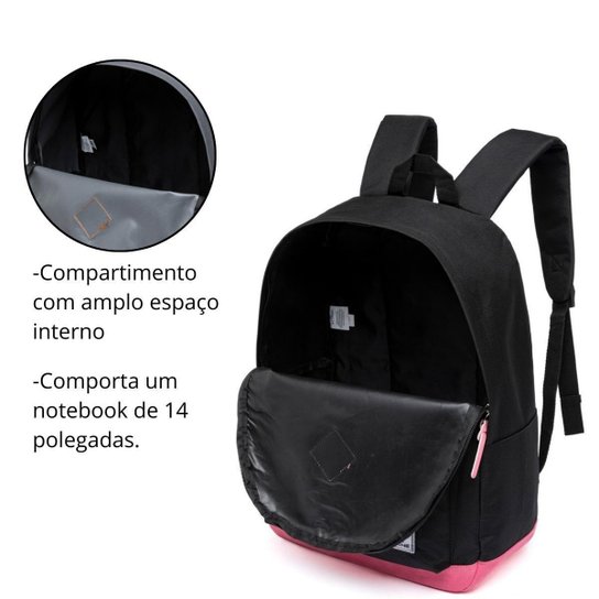 Mochila Polo One Casual Resistente Faculdade Trabalho Escola Impermeável 14 Litros