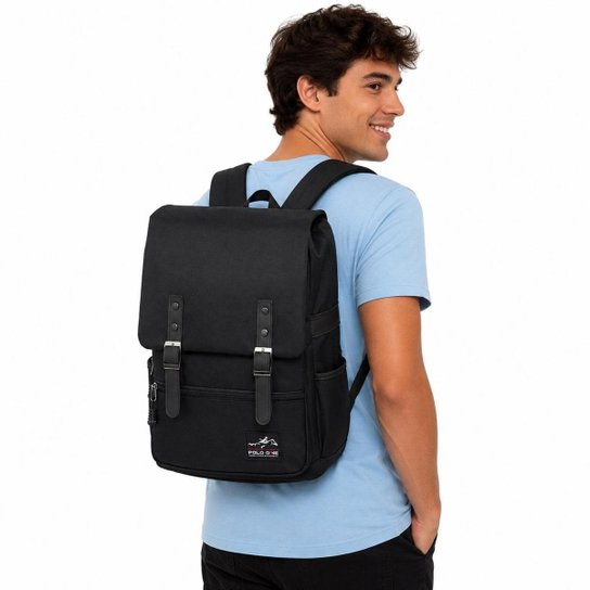 Mochila Polo One Reforçada Notebook Escolar Trabalho 13 litros