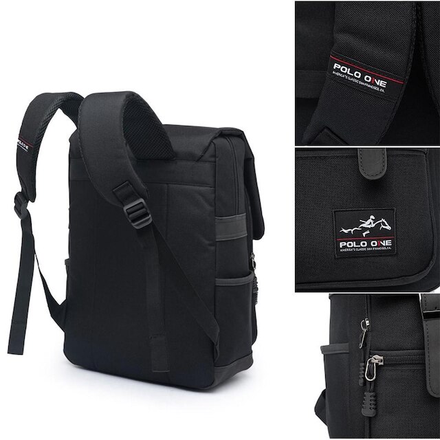 Mochila Polo One Reforçada Notebook Escolar Trabalho 13 litros
